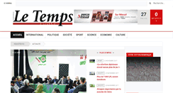 Desktop Screenshot of letempsdz.com