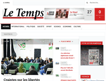 Tablet Screenshot of letempsdz.com